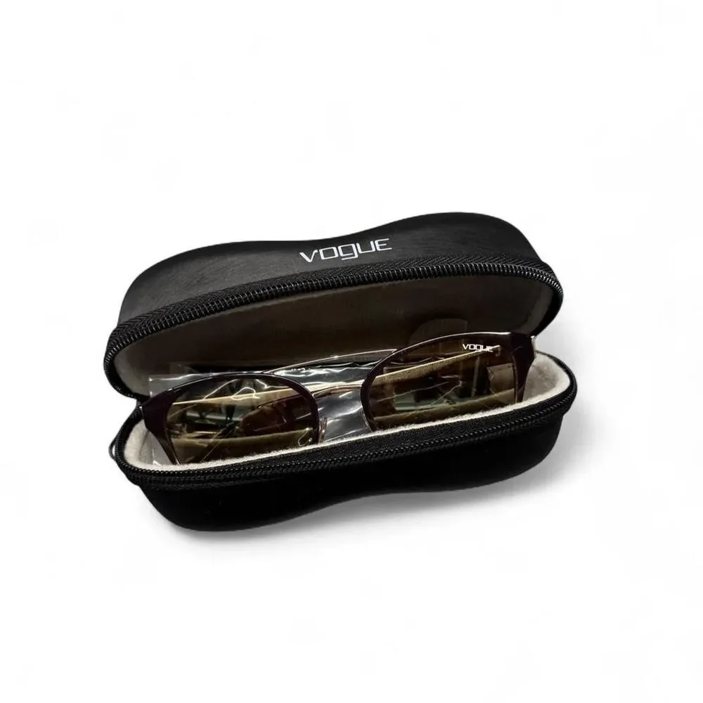 Vogue Women's Brown and Gold Mirror Lens Sunglasses Brand New